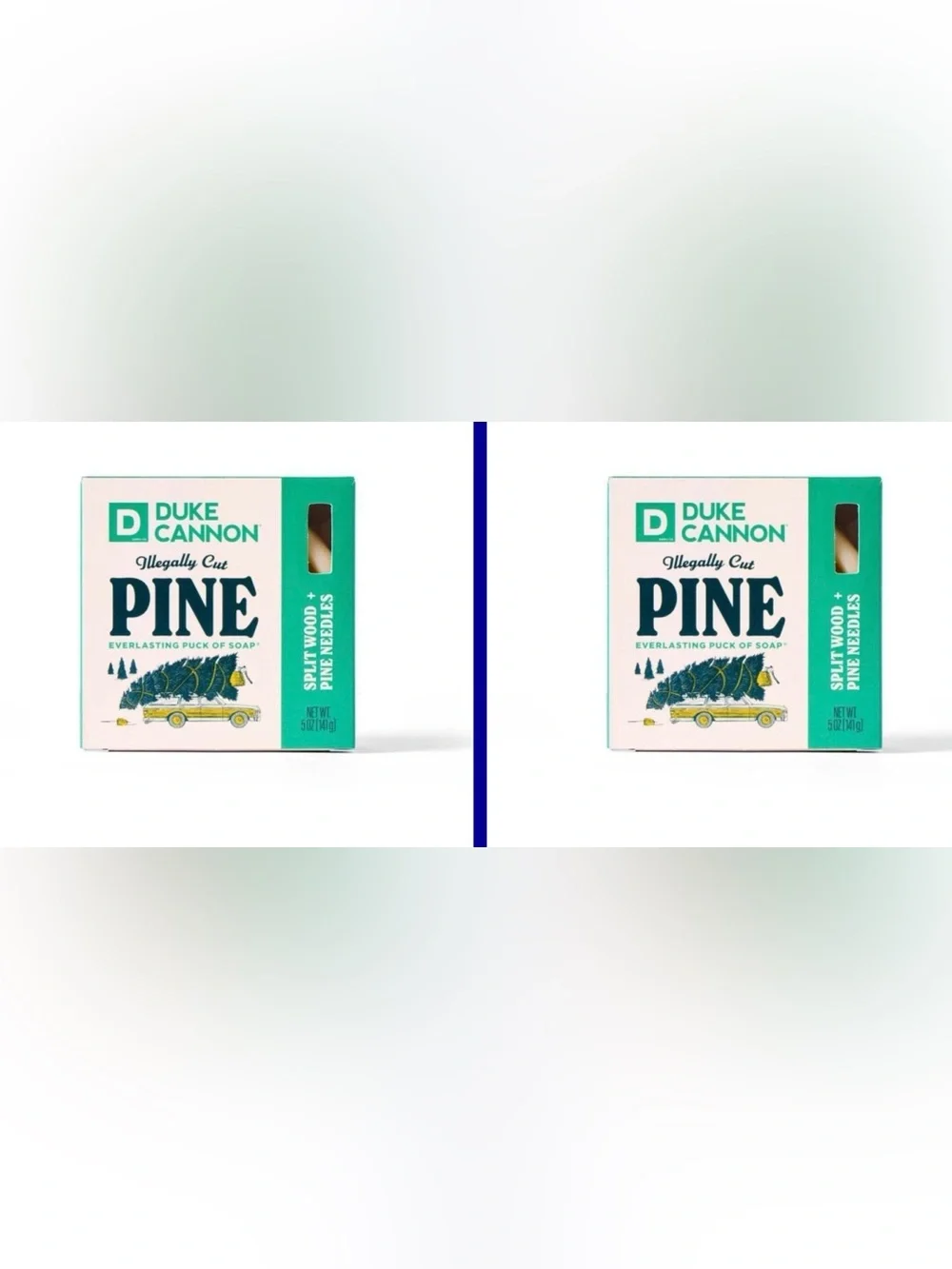 Duke Cannon Illegally Cut Pine Everlasting Puck of Soap / bundle of two